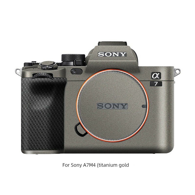 Защитная пленка для Sony A7M4 - Титановый золотой с черной матрицей, углеродное волокно матовое 3M (1 шт.)