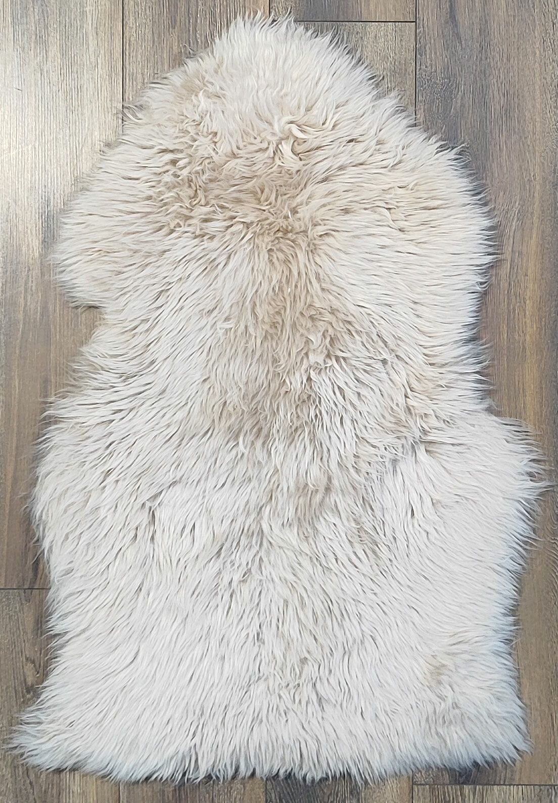 Ковер Ковровый дом "Меринос" SHEEPSKIN, шкура, кремовый, 0,6х0,9 м
