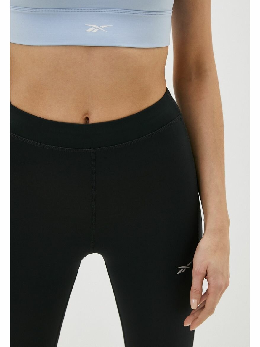 Тайтсы Reebok, размер 2XS, чёрный — фото 1