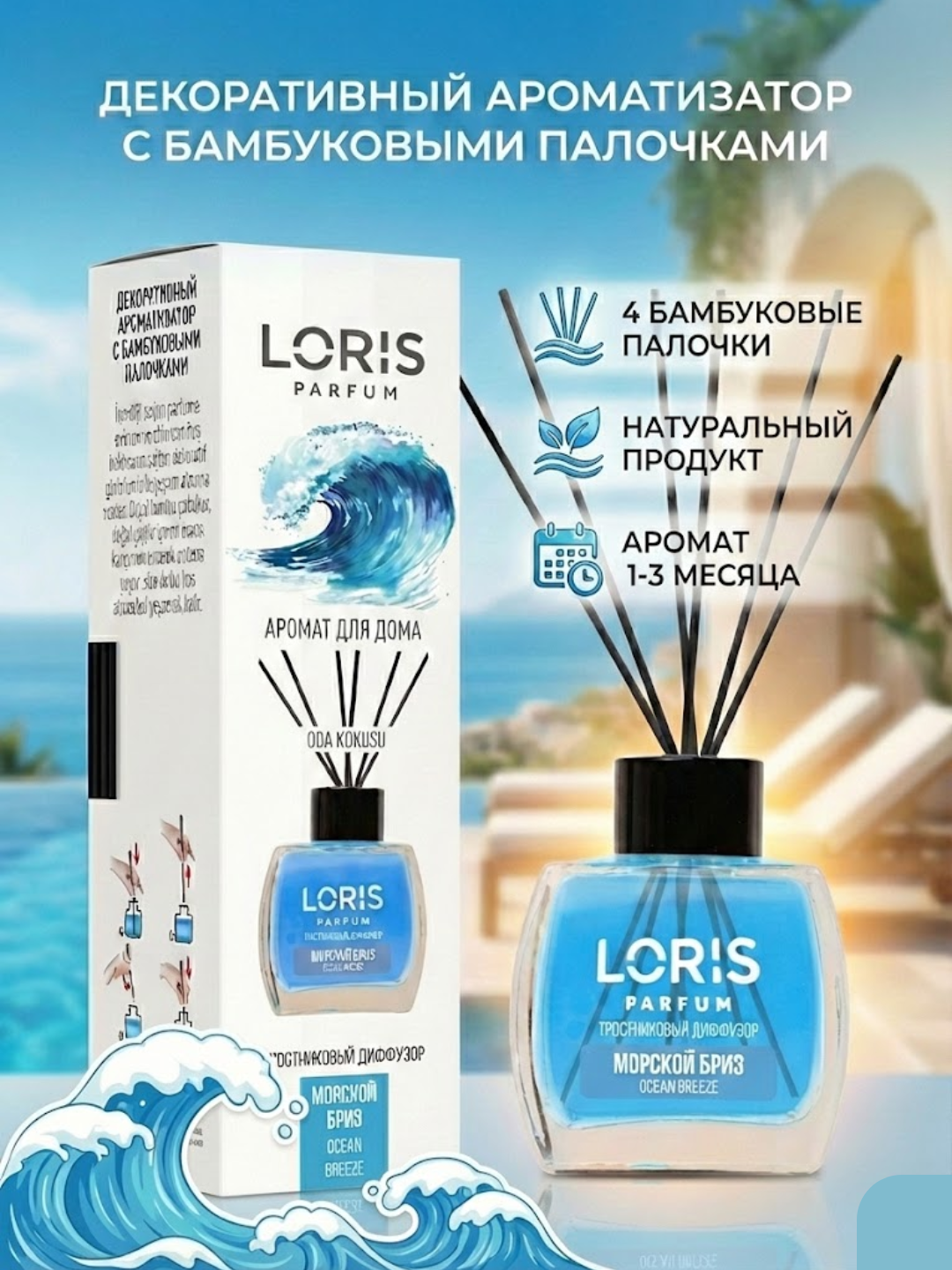 Аромадиффузор Loris: Стойкий парфюм для дома и офиса Loris Parfum