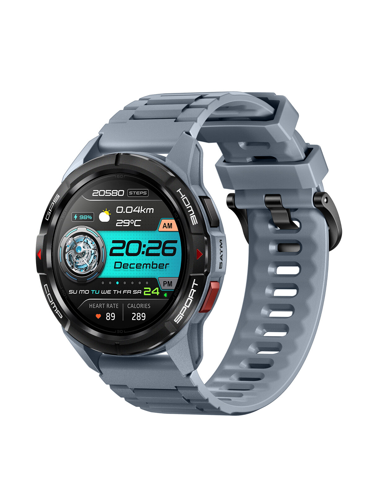 Умные часы Mibro Watch GS Active, AMOLED 1.32, 466×466, GPS, Bluetooth 5.3, 5ATM, 400 мА·ч