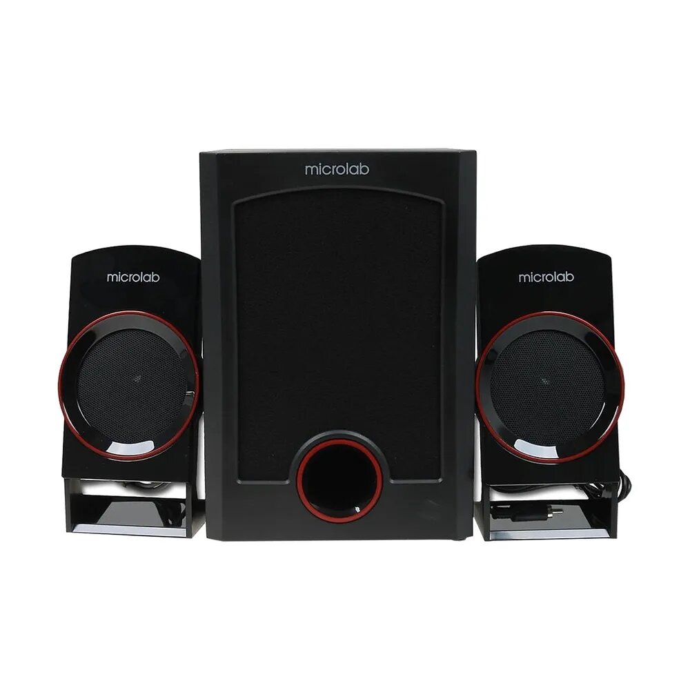 Акустическая система 2.1 M-111 Microlab, 12 Вт, сабвуфер, AUX/RCA, черная