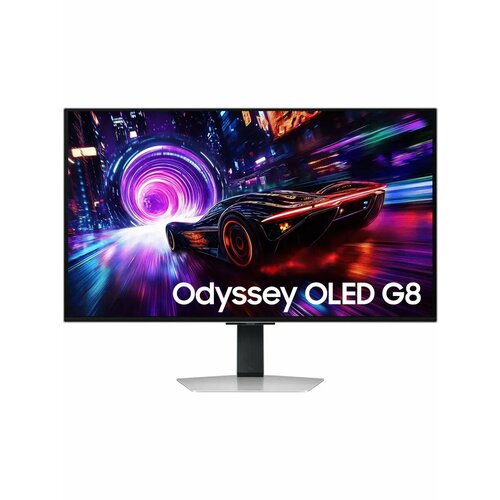фото Монитор samsung 32" ls32fg812sixci oled 4k сереб hdmi dp usb has piv 240hz 260cd ex