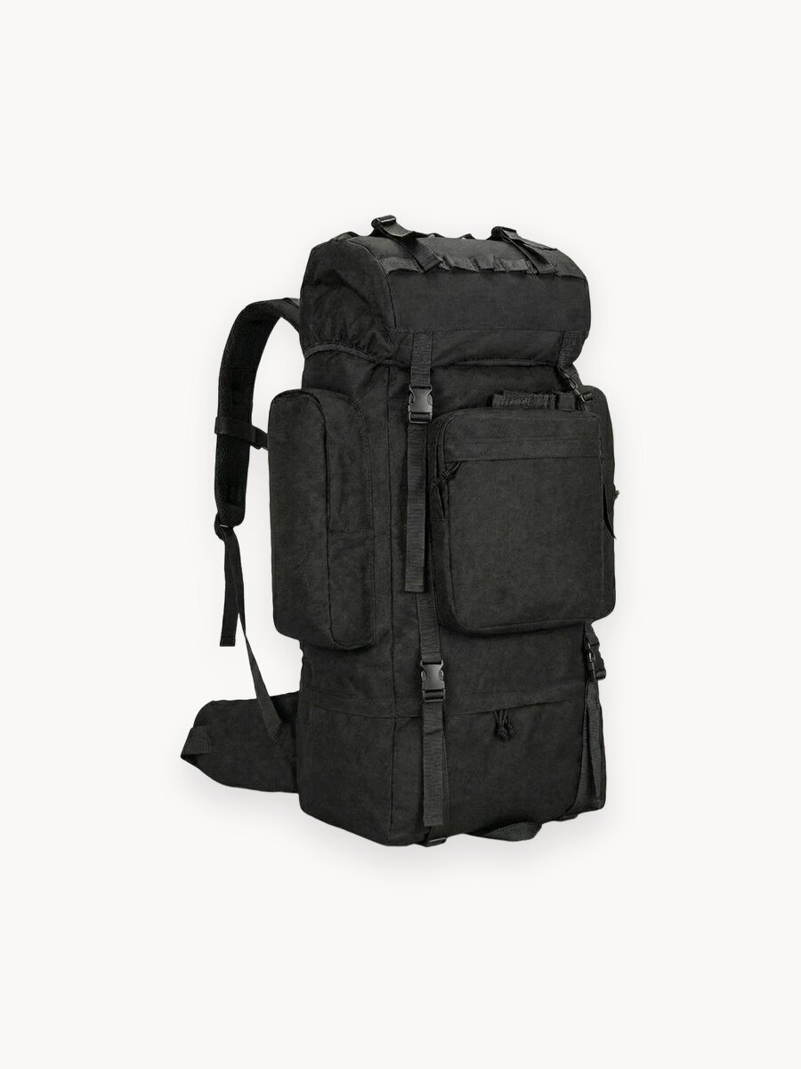 Рюкзак тактический 90 л туристический мужской, чёрный