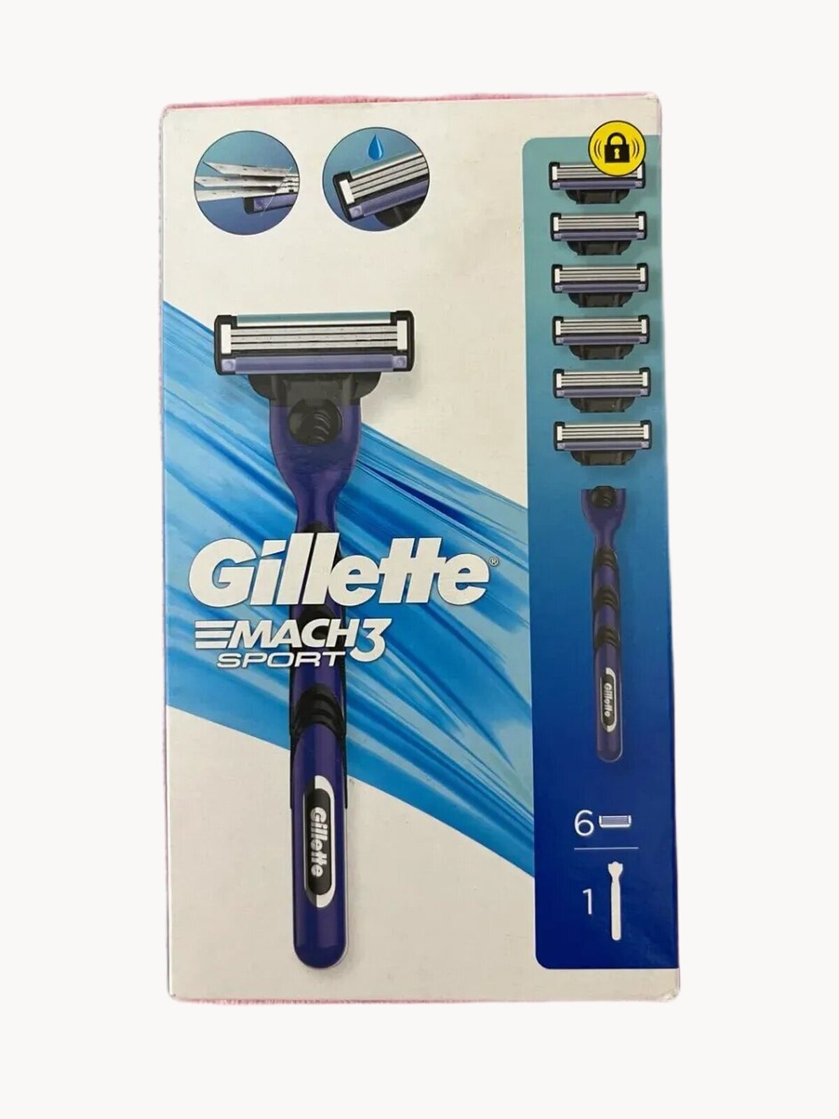 Мужская бритва Mach 3 Sport + 6 сменных блока