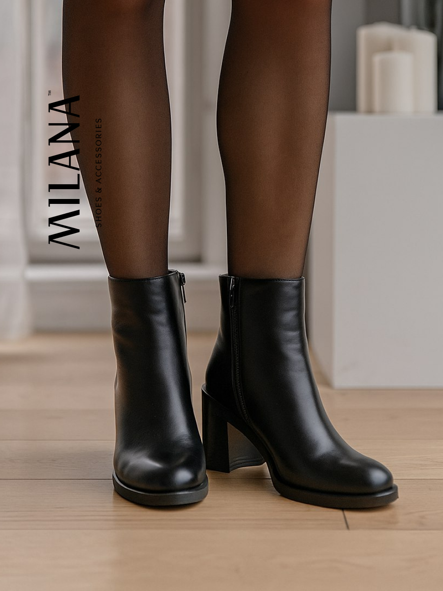 Ботильоны Milana Базовая Осень-Зима, размер 40, черный