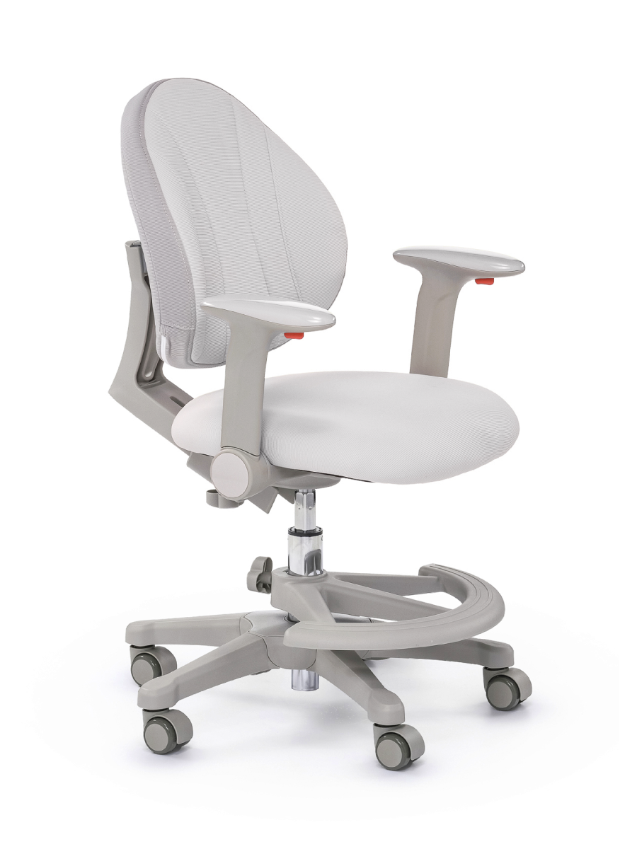 Растущее компьютерное детское кресло с подлокотниками Ergokids Mio Y-407 серое
