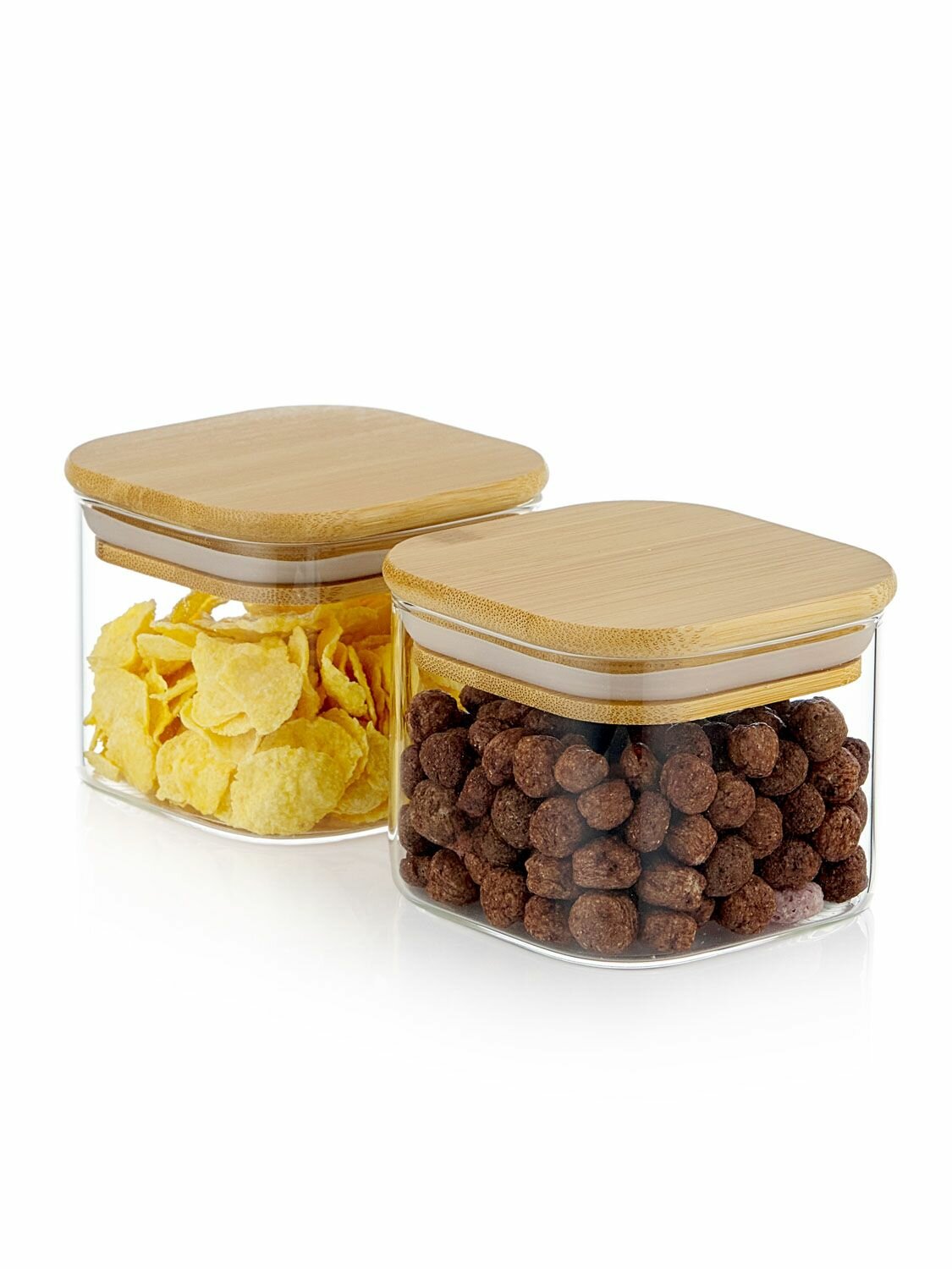 Банки для сыпучих продуктов специй 200 мл стеклянные набор 2 шт