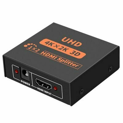 HN-SP12 разветвитель (сплиттер) HDMI видеосигнала с 1 на 2 канала 4K для монитора, телевизора, ноутбука, компьютера, PS3, Xbox, PC