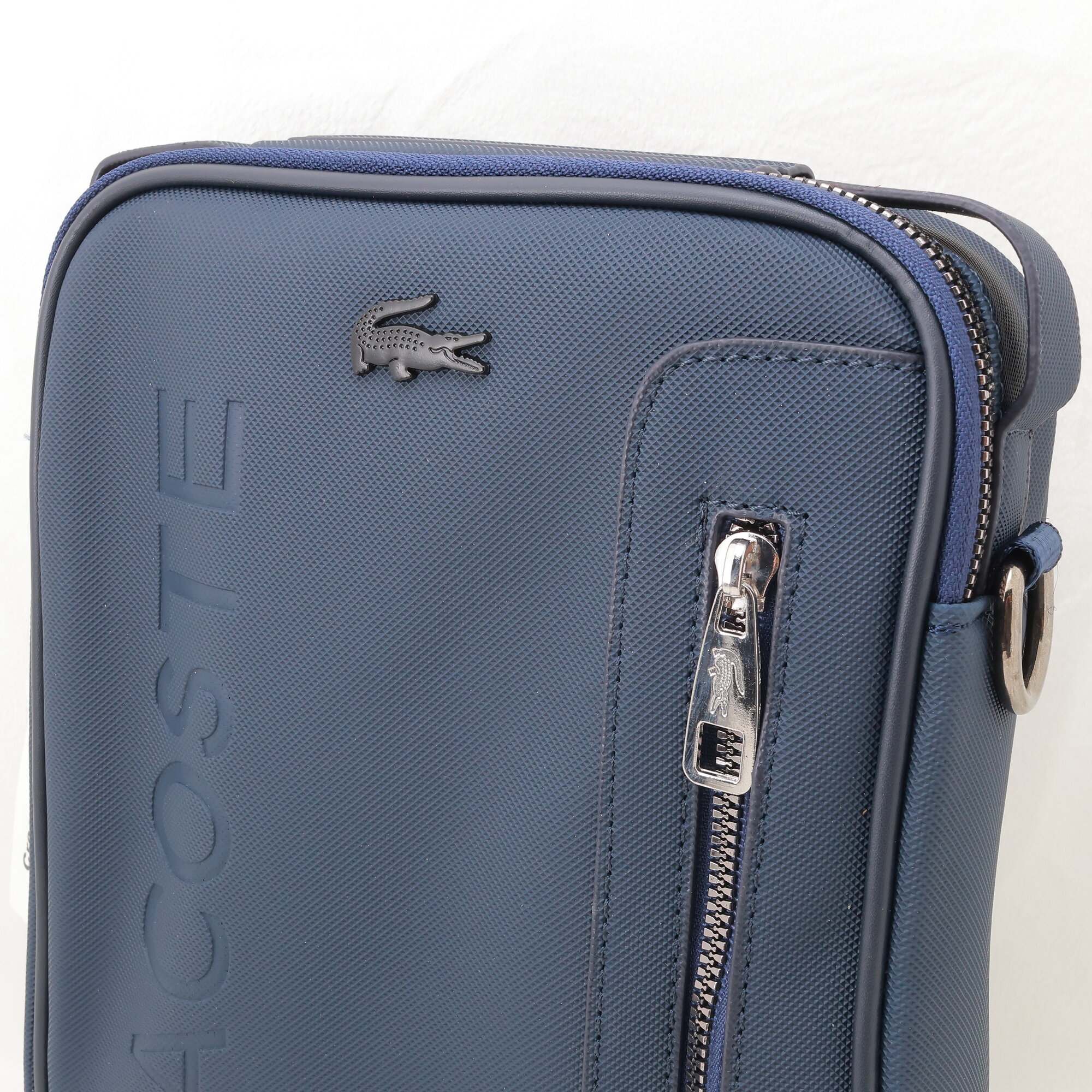 Сумка кросс-боди , фактура рельефная, синий — фото 1