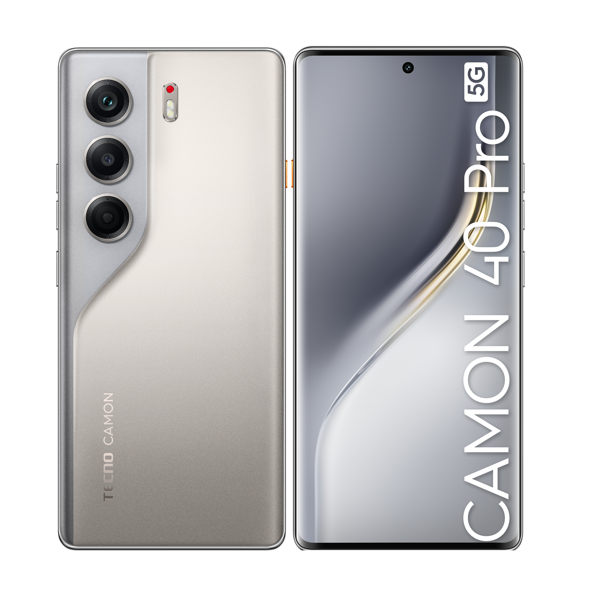 Смартфон TECNO CAMON 40 Pro 5G 12ГБ/256ГБ, титановый (sandy titanium)