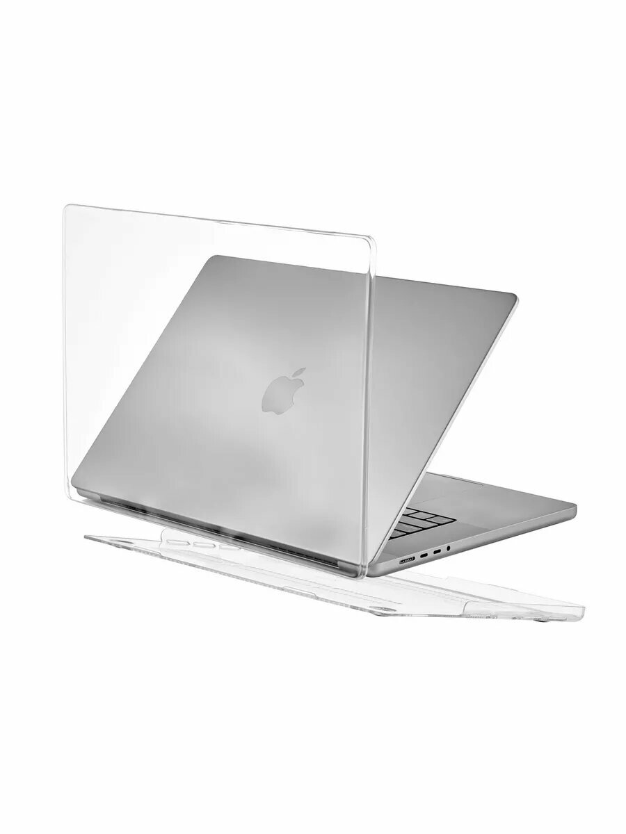 Чехол для MacBook Pro 14" (M1 | M2 | M3 | M4 series) uBear Vision Case, прозрачный глянцевый — фото 1