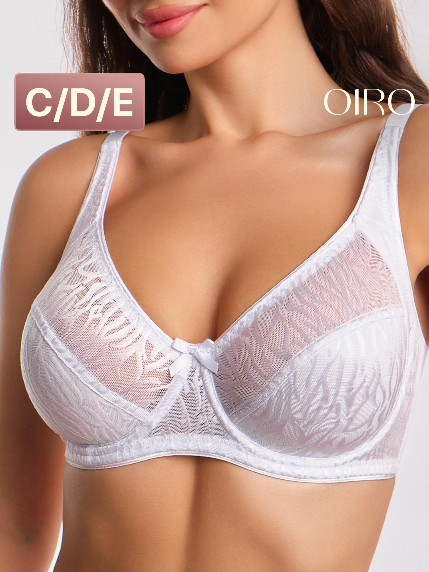 Бюстгальтер OIRO Monica  1 шт   размер 85D  белый