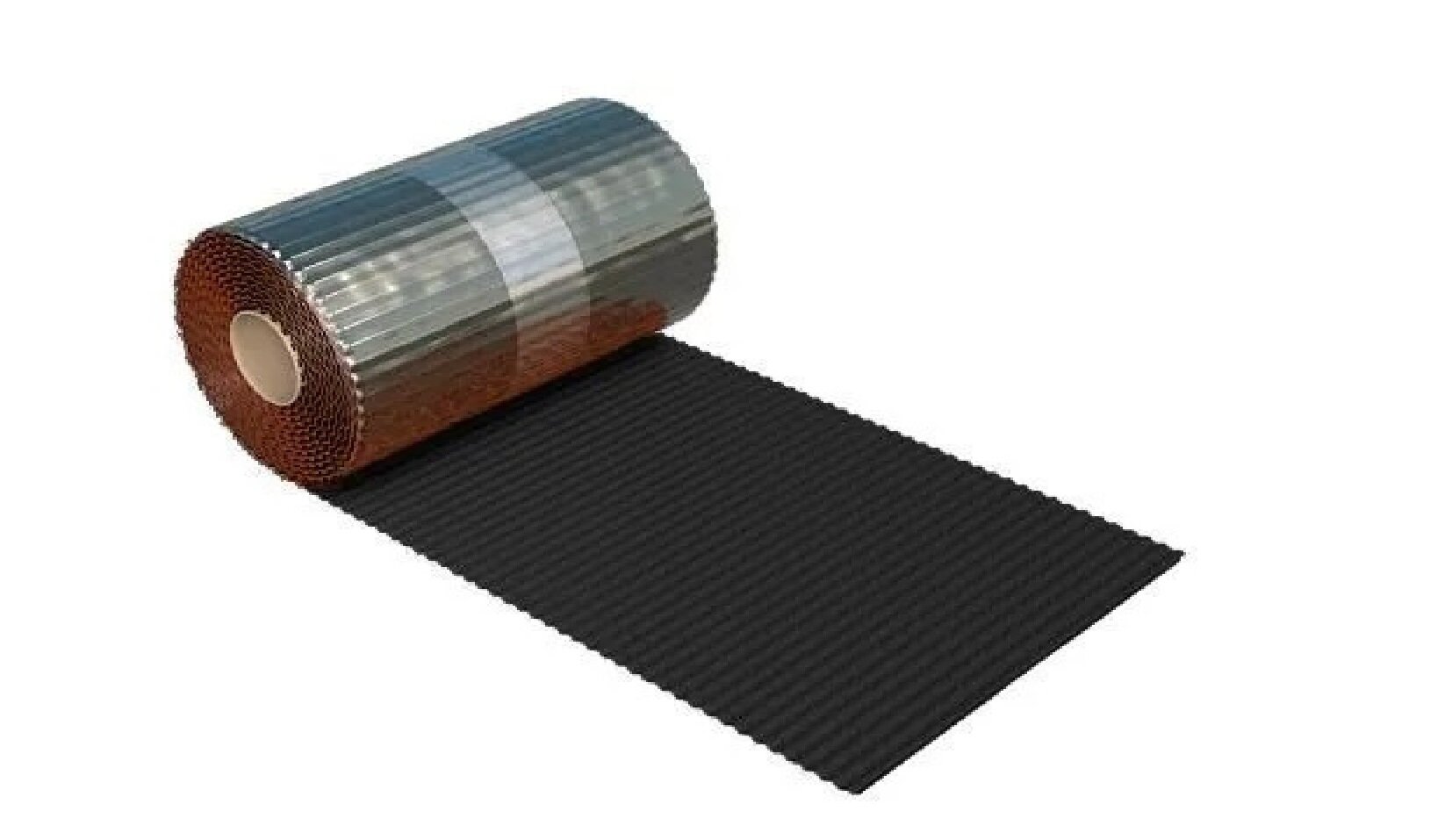 Лента для примыкания Абрис, 5х0,25м, алюминий, черный, RAL7016