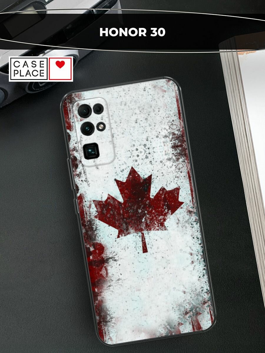 Силиконовый чехол на Honor 30 / Хонор 30 с принтом "Канада"