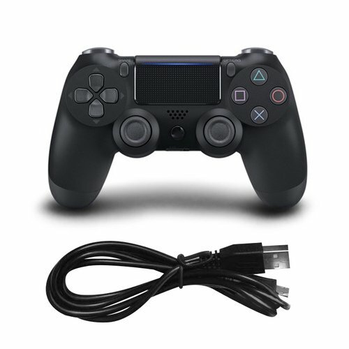 Геймпад проводной с вибрацией Dual Double Shock для PS4, черный