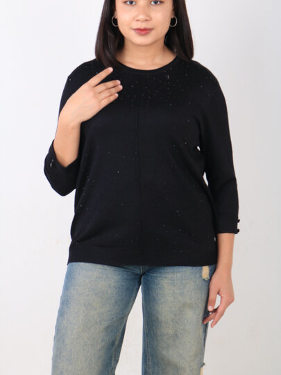 Свитер , размер 56, черный — фото 1