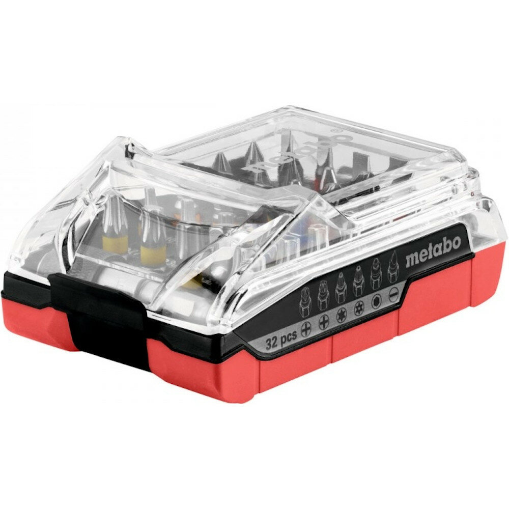 Набор бит Metabo 32 шт футляр в форме аккумулятора 626696000