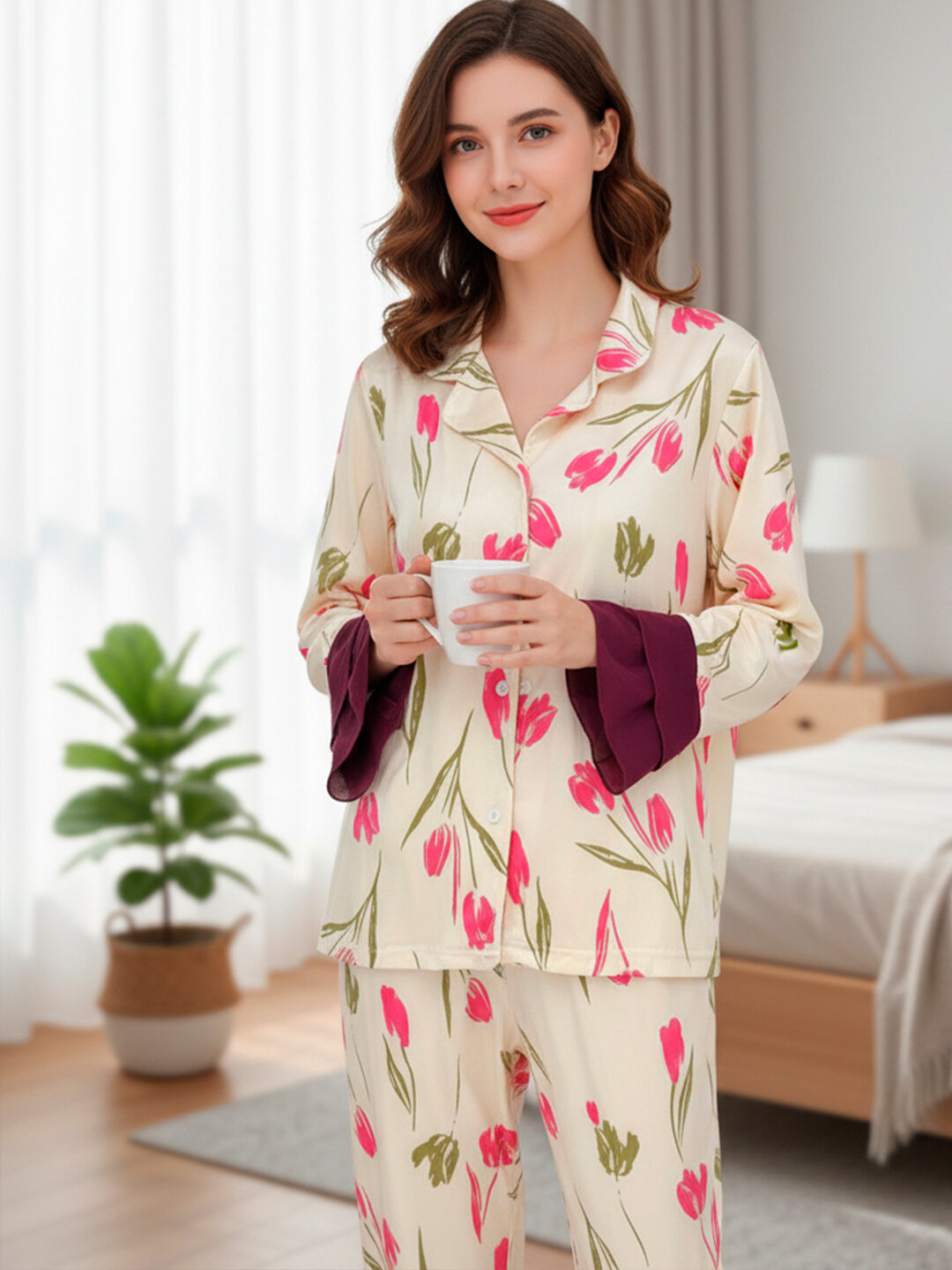 Пижама для кормящих мам Pijama-Jenskiy-Viskoza