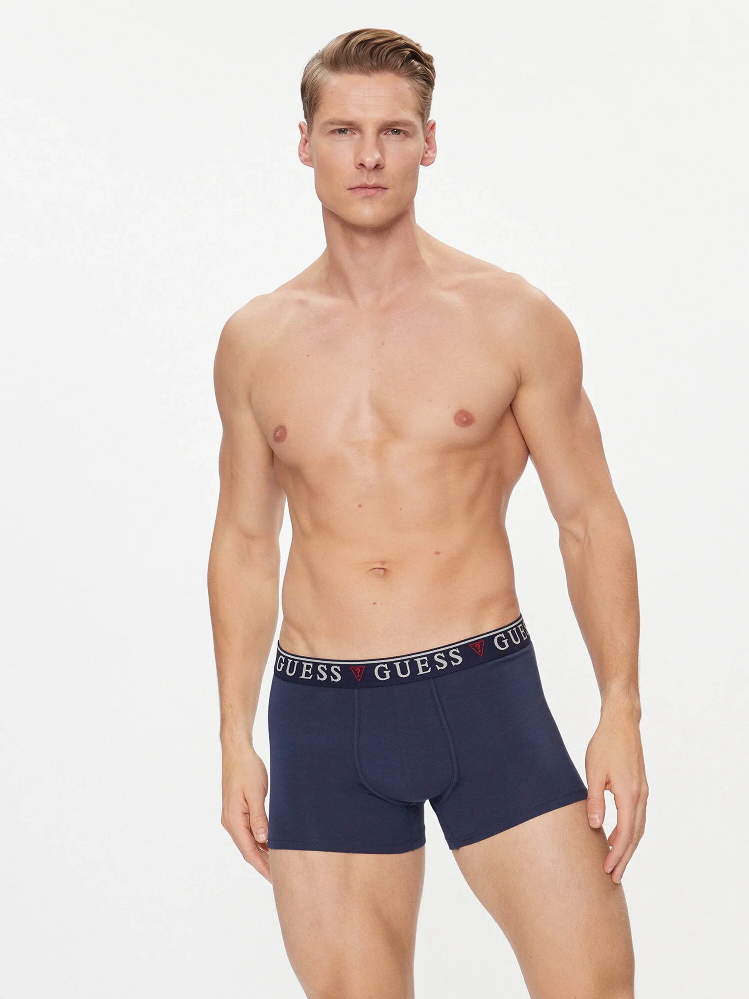 Трусы GUESS для мужчин, комплект из 3 шт., размер L, синий — фото 1