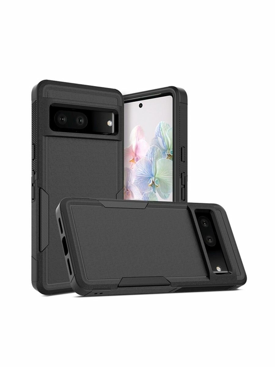 Защитный чехол для Google Pixel 7 Pro пластиковый с силиконовыми бортами цвет: Зеленый