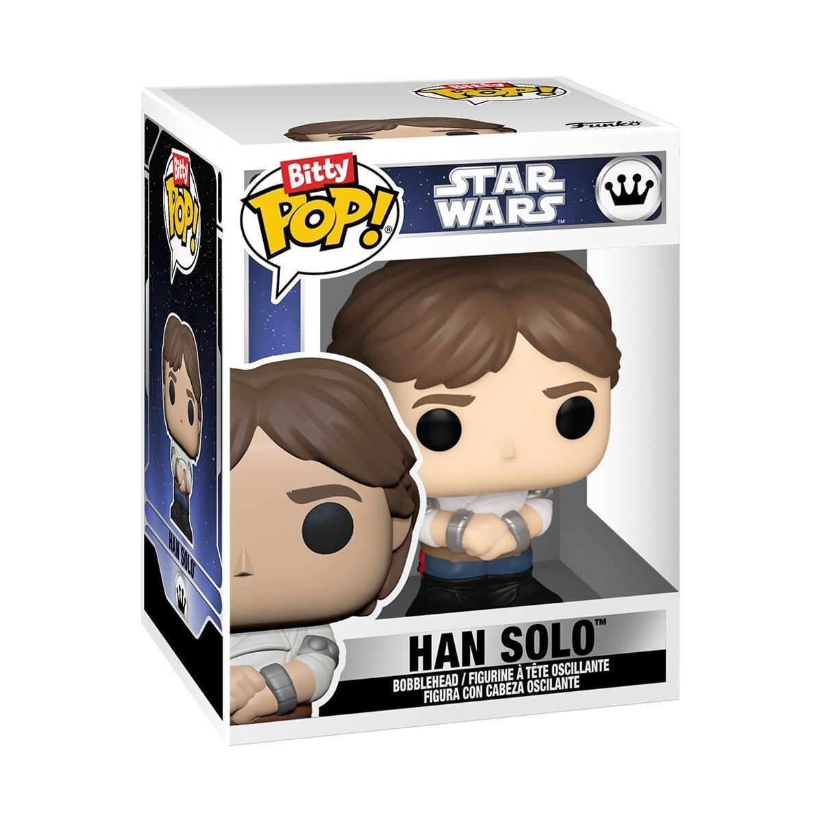 Набор фигурок Funko POP! Bitty Star Wars: Princess Leia, Han Solo 88942 Принцесса Лея и Хан Соло — фото 1