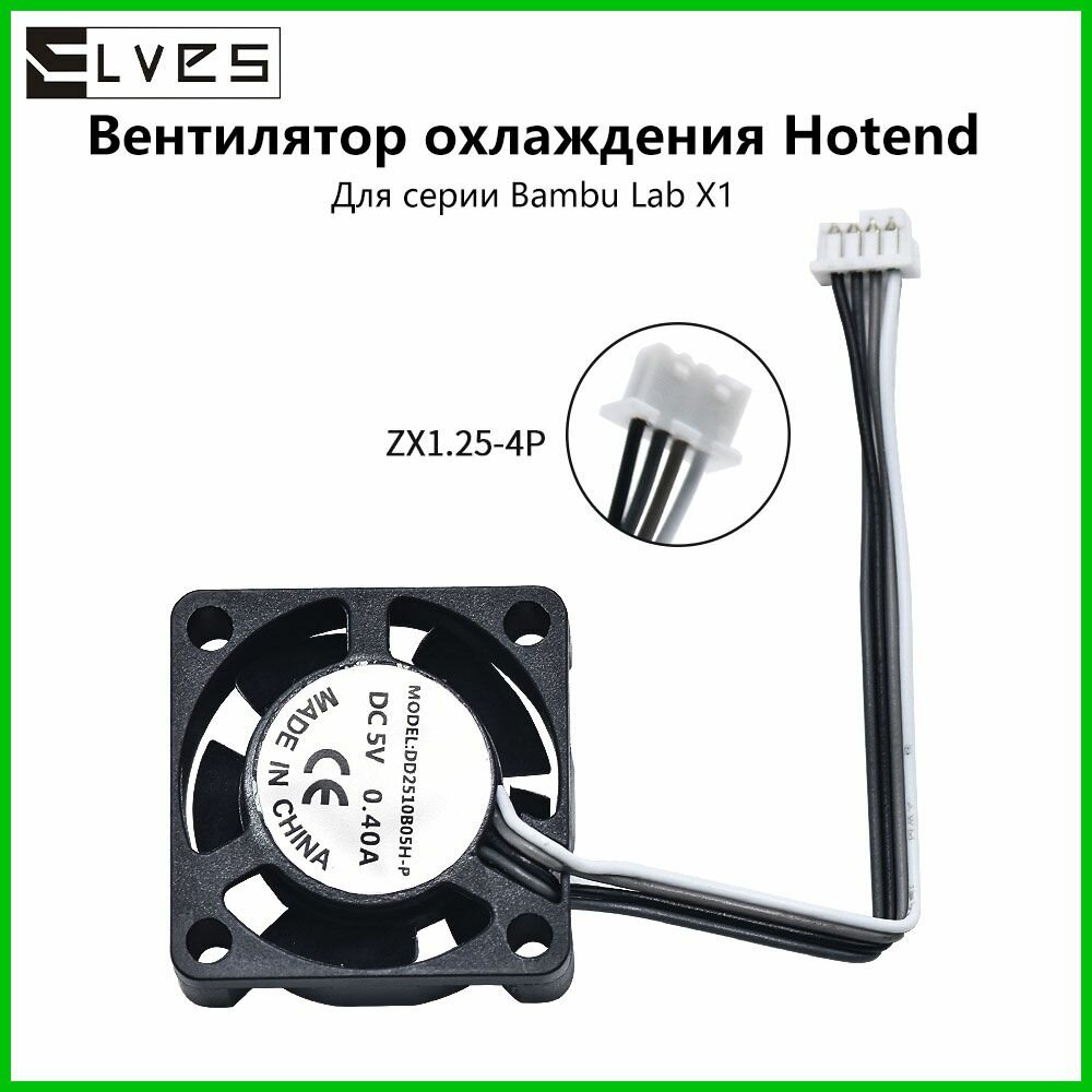 Запасные части для вентилятора охлаждения горячего конца bamboo X1/P1 Series 2510 Высококачественные 3D-принтеры