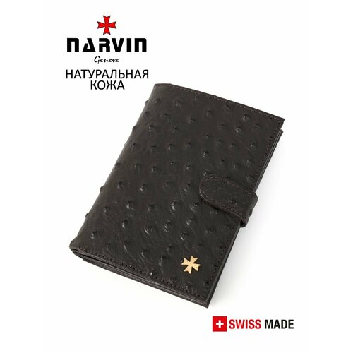 фото Обложка для автодокументов narvin, коричневый
