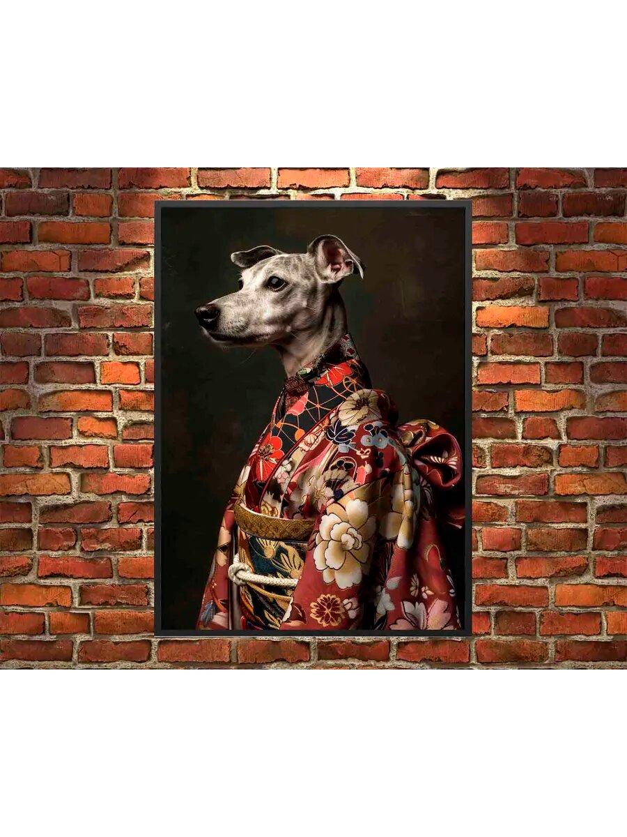 Самурай-Уиппет-дог 2, Плакат 30x42см