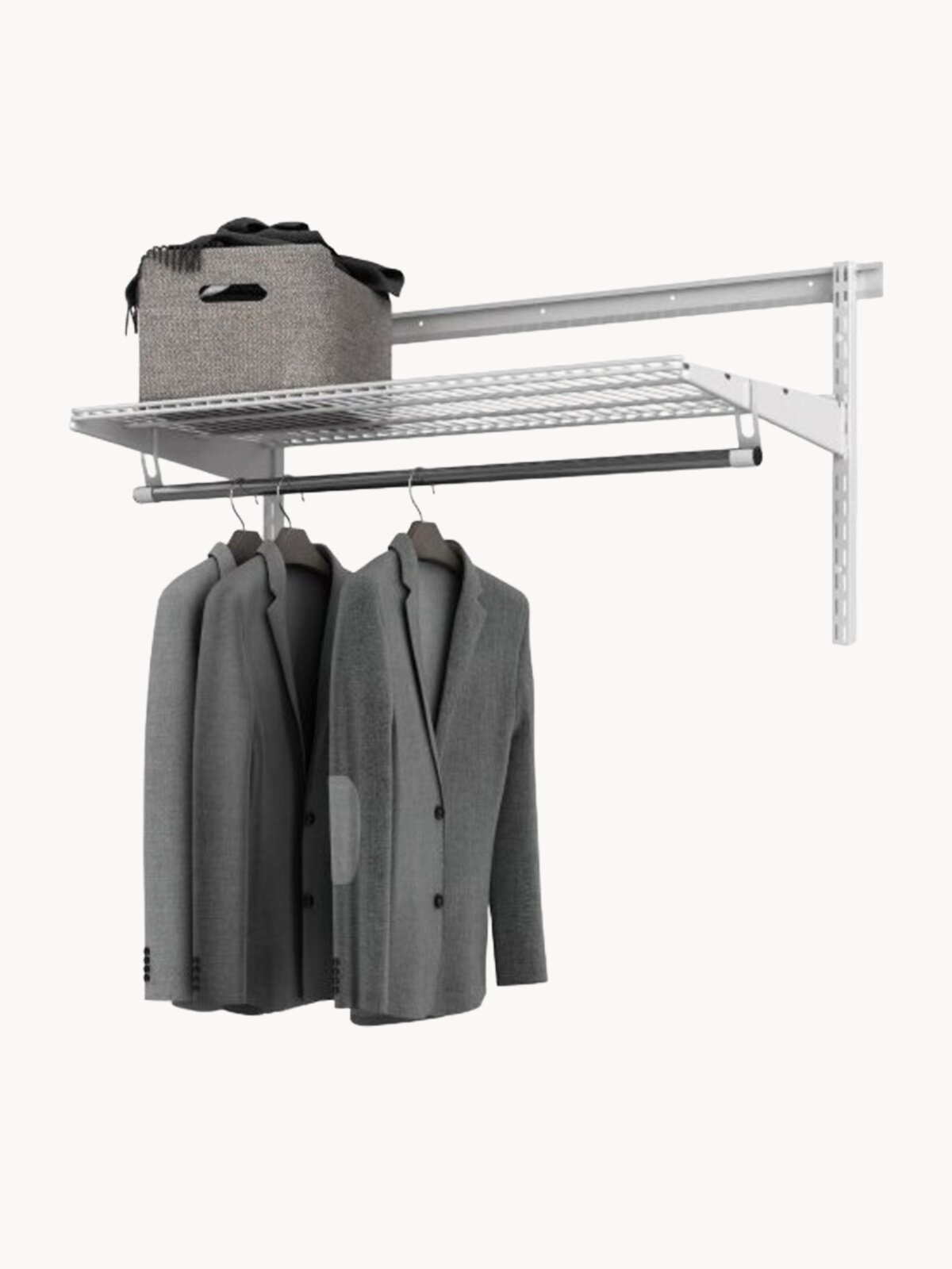 Гардеробная система "GS-9030.1" (1000х350х520мм) Цвет: Белый