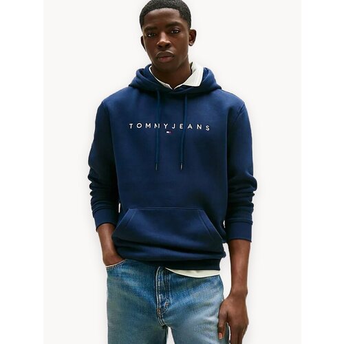 фото Худи tommy jeans regular logo, размер l, , синий