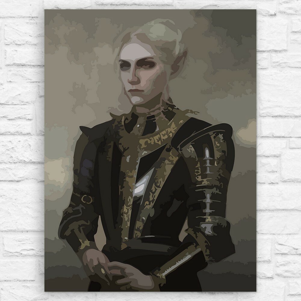 Картина по номерам на холсте игры Baldur`s Gate 3 (Астарион, Джахейра, Карлах) - 14720 30х40