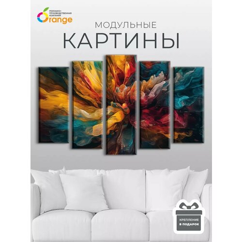 Модульная картина на стену абстракция 140х80 2800₽