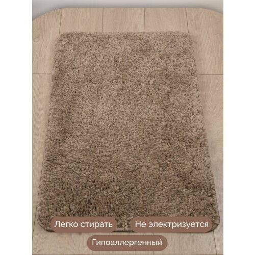 Коврик для ванной и туалета Cleopatra For Trading & International Marketing Бейрут, 70х120, бежевый