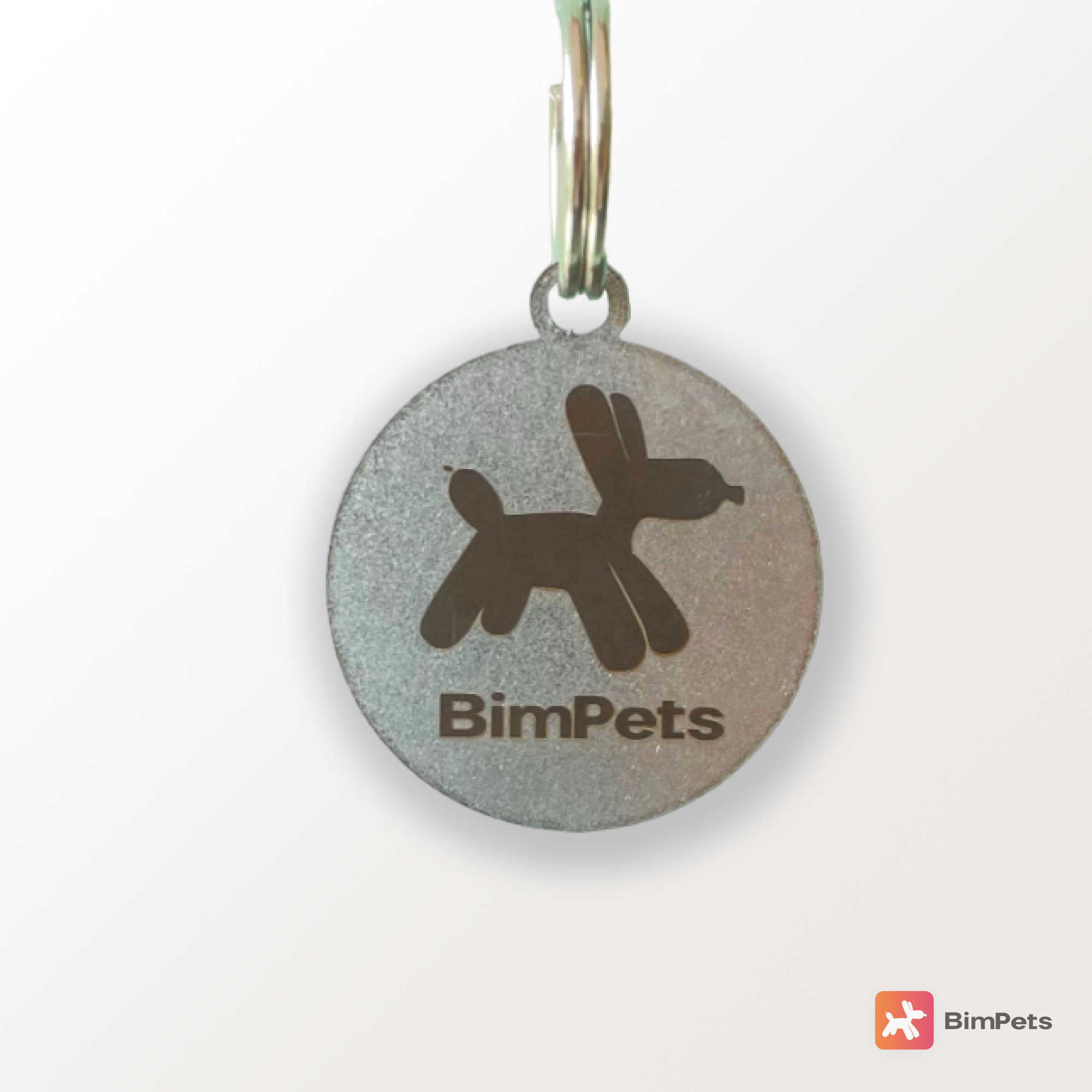 Адресник BimPets для домашних животных с QR меткой (гравировка)