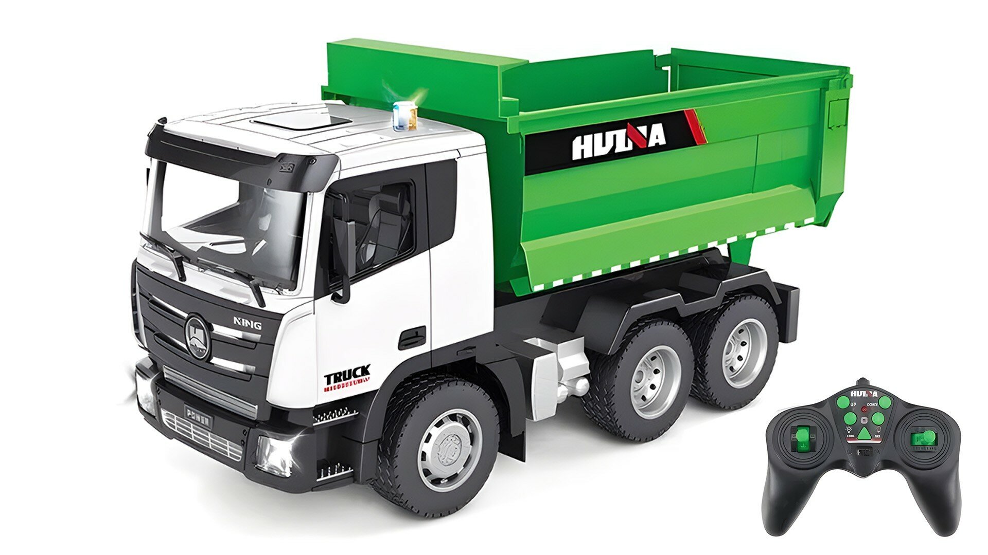 Радиоуправляемый грузовик "HuiNa Toys" HN1556, 1:18, зеленая
