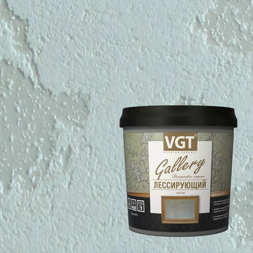 Изображение товара Состав лессирующий декоративный VGT Gallery (2,2кг) серебристо-белый