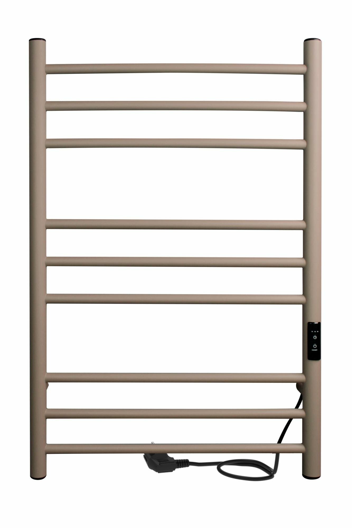 Полотенцесушитель электрический 800х500 INDIGO Line Trinity (LСLTE80-50ABERt) универсальное подключение Aurum Beige