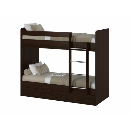 Кровать двухъярусная Есэндвич plus Лаворо, для детей, для взрослых, 200х80 см, левая (Слива валлис)