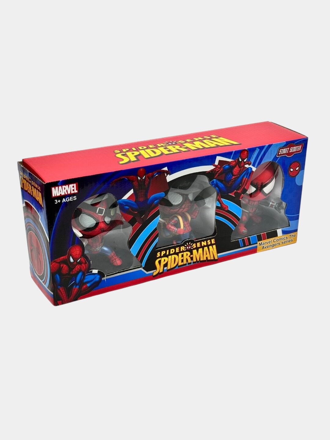 Пластиковый набор из 3 фигурок Spider-Man, для детей, развивающие, ролевые игры. Код. 28500