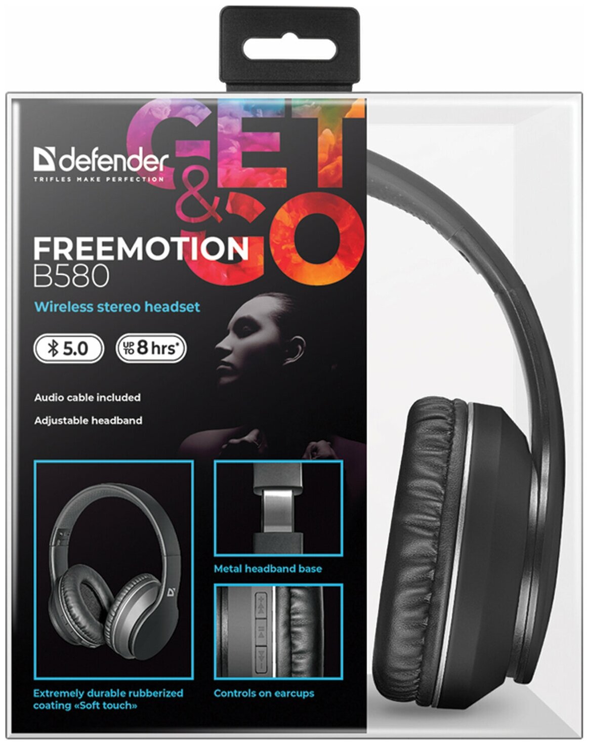 Наушники Defender FreeMotion B580 Black (63580) - фото №19