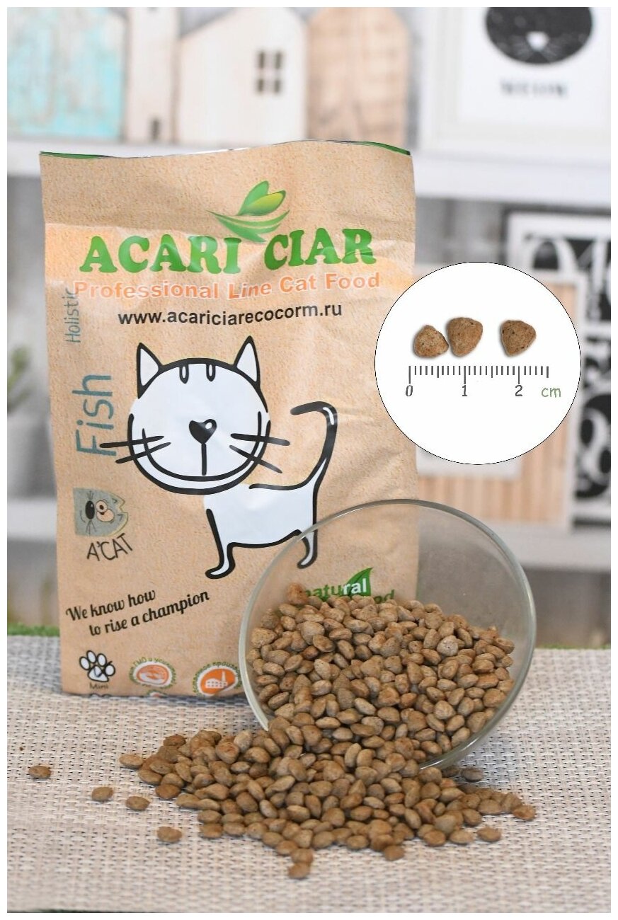 сухой корм Acari Ciar A'Cat Fish Super Premium 1.5 кг Рыба для кошек Акари Киар - фотография № 7