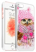Чехол Boom Case Case-27 для Apple iPhone 5/iPhone 5S/iPhone SE зимняя сова