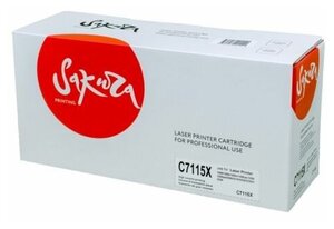 Картридж Sakura Printing SAKURA С7115X для HPLaserJet 1000/1200/1200n/1200se/1220/1220se/3300/3310/3320/3320n/333, черный 3500стр.