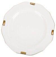 Best Home Porcelain Блюдо Золотая классика 26.5 см белый/золотистый
