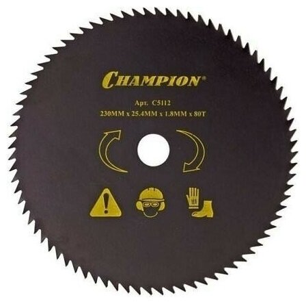 Нож с остроугольными зубцами C5112 CHAMPION 80/230/25,4 (SRM-2305SI,SRM-2655SI) - фотография № 2