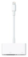 Разъем Apple Lightning (m) - VGA (f)/Lightning (f) (MD825ZM/A) белый