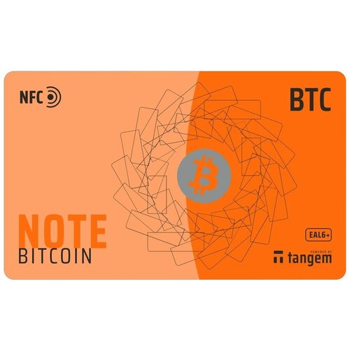 Криптокошелек TANGEM Note BTC, Bitcoin, NFC, EAL6+, Android, iOS [tg109] jl audio vxi btc