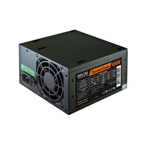 Блок питания 450W Ginzzu SA450 ( длина кабеля 0.3м )