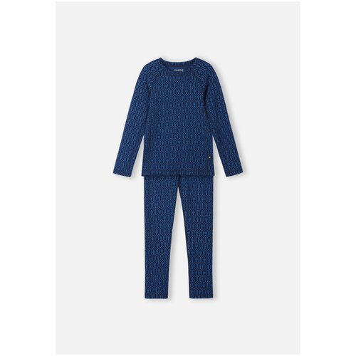 фото Комплект одежды reima детский, лонгслив и брюки, размер 90, синий